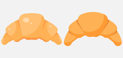 Set of Croissant icon. bakery croissant icon. Vector illustration.