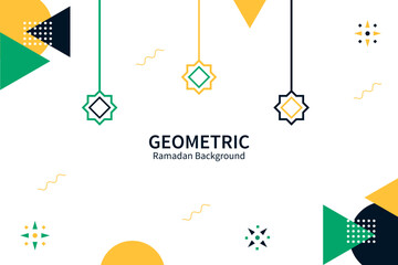 Ramadan Geometric Abstract Background Vector Illustration