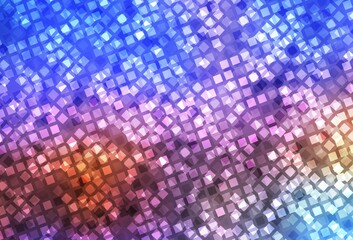 Light Blue, Yellow vector template with rhombus.