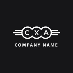 xza letter logo design on black background. xza creative circle letter logo concept. xza letter design.
