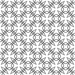 Fototapeta premium Abstract geometric pattern with crossing lines on background. Seamless linear rapport. Stylish fractal texture. Swatch to fill background, laser engraving and cutting.abstract wallpaper illustration.