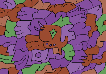 Colorful Abstract Background Template for Web Design, Landing page, and Print Material.