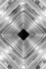 Obraz premium high rise residential building in Hong Kong city. Modern building abstract background pattern