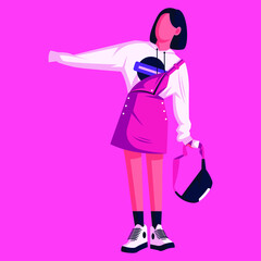 Awesome Best Graphic Flat Illustration