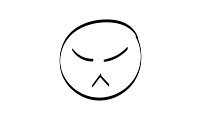 Cute face expressions for print or use as stickers, card, poster or T shirt