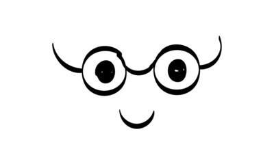 Cute face expressions for print or use as stickers, card, poster or T shirt