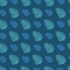Palm Leaf Palm Leaves Vector Graphic Seamless Pattern