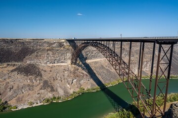 An overlooking view of nature in Twin Falls, Idaho
