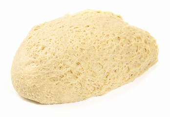 Classic Pizza Dough isolated on white Background