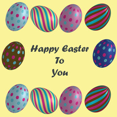 Easter Egg 3D illustrations