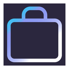 Suitcase Flat Icon Isolated On White Background