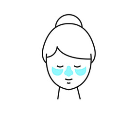 skin care concept. Skin Care Routine, Hygiene and Moisturizing Concept. Flat illustration, vector.
