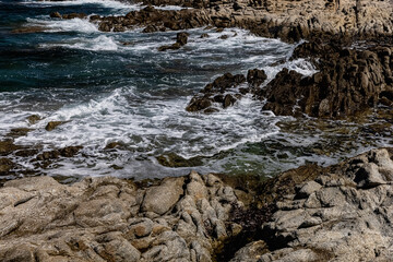 LaDigue Stones Rocky Beach Ocean power