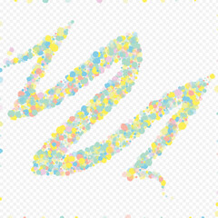 Color Shine Invitation Transparent Background.