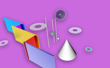 illustration of an background with geometric shapes