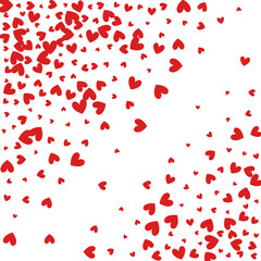 Red Heart Vector White Backgound. Decoration