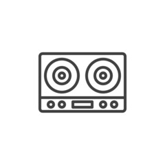 Electric stove line icon