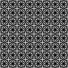 Abstract geometric seamless pattern. Black and white style pattern with circle and line.Geometric ornamental vector pattern. Seamless design texture.Geometric Ornamental pattern. Traditional Arabic.