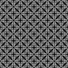 Abstract Seamless pattern. Memphis style background. Retro black and white texture.Ornamental seamless pattern. Seamless pattern with overlapping geometric shapes forming abstract ornament.abstract.