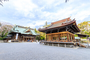 初春の三嶋大社　静岡県三島市　Mishima Taisha Shrine in early spring. Shizuoka-ken Mishima city.