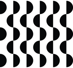 double half circle seamless pattern vector illustration