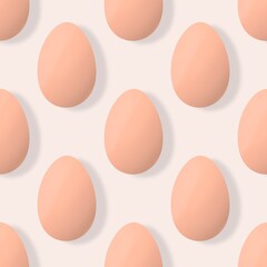Easter seamless pattern with eggs for wallpaper and fabrics and textiles and packaging and gifts 