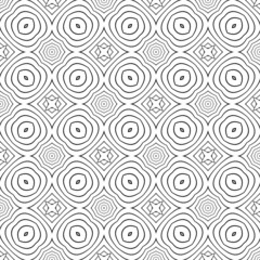 Seamless lines pattern, stripy geometric vector abstract background, linear stripy net, optical maze, web network. Black and white design.