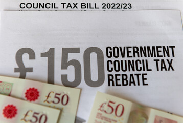 The UK government council tax rebate to help lower income household to cope with the rising cost of...