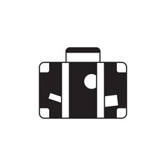 luggage, suitcase icon in color icon, isolated on white background  - obrazy, fototapety, plakaty