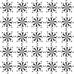 Abstract geometric seamless pattern. Black and white minimalist monochrome artwork with simple shapes.Black and White Flower of Life Sacred .Geometry Circle Pattern Abstract Background.Stylish Chaotic