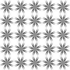 Abstract geometric seamless pattern. Black and white minimalist monochrome artwork with simple shapes.Black and White Flower of Life Sacred .Geometry Circle Pattern Abstract Background.Stylish Chaotic