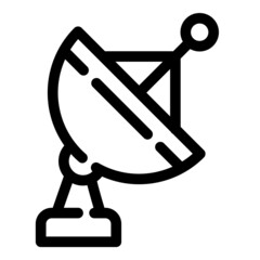 Antenna Flat Icon Isolated On White Background