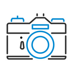 Icon Of Retro Film Photo Camera