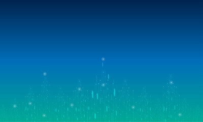 Abstract blue green  geometric shapes.Connections and web concepts.