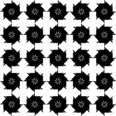 Abstract geometric seamless pattern. Black and white minimalist monochrome artwork with simple shapes.Black and White Flower of Life Sacred .Geometry Circle Pattern Abstract Background.Stylish Chaotic