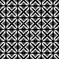 Abstract geometric seamless pattern. Black and white minimalist monochrome artwork with simple shapes.Black and White Flower of Life Sacred .Geometry Circle Pattern Abstract Background.Stylish Chaotic