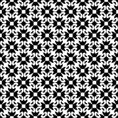 Abstract geometric seamless pattern. Black and white minimalist monochrome artwork with simple shapes.Black and White Flower of Life Sacred .Geometry Circle Pattern Abstract Background.Stylish Chaotic