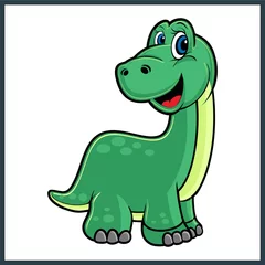 Photo sur Plexiglas Dinosaures dinosaurus hand draw cartoon picture vector