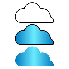cloud computing icon set vector illustration