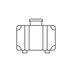 luggage, suitcase icon line style icon, style isolated on white background