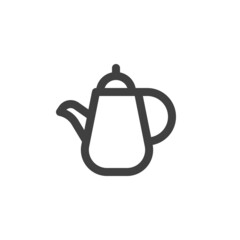 Teapot line icon