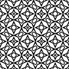 Abstract vintage geometric wallpaper pattern seamless background.Modern scandinavian style.Abstract classical background in black and white color.abstract texture, monochrome fashion design.