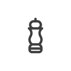 Pepper mill line icon