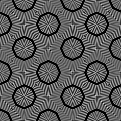 Abstract geometric pattern with crossing thin straight lines. Stylish texture in Black color. Seamless linear pattern.Seamless geometric ornament based on traditional islamic art.Geometric pattern.