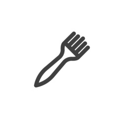 Pastry brush line icon