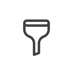 Kitchen funnel line icon
