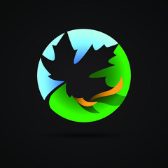 Maple leaf vector logo