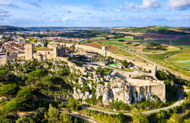 Fototapeta na wymiar Castle of Obidos, a medieval fortified town in Oeste region of Portugal