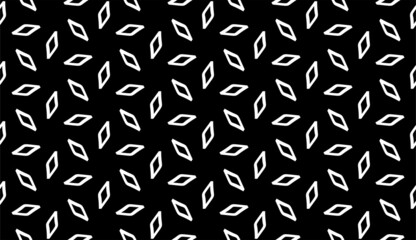Seamless geometric pattern in op art design. Vector art.Vector seamless texture. Modern abstract background. Geometric pattern of rhombuses of different sizes.Vector seamless pattern. Modern stylish.