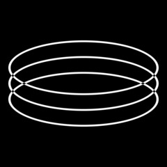 Abstract shape with black lines. Op art. Trendy design element for logo, tattoo, web pages, prints, posters, template, pattern and abstract background.Inside speed lines in arrow form. Geometric art. 